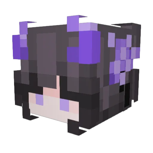 Asverus3d Minecraft avatar head, 3D render