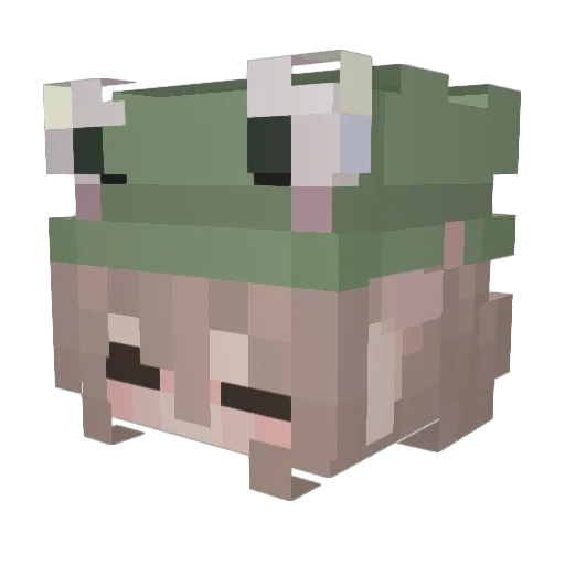 Aszosia Minecraft avatar head, 3D render