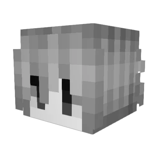 Aszrhan Minecraft avatar head, 3D render