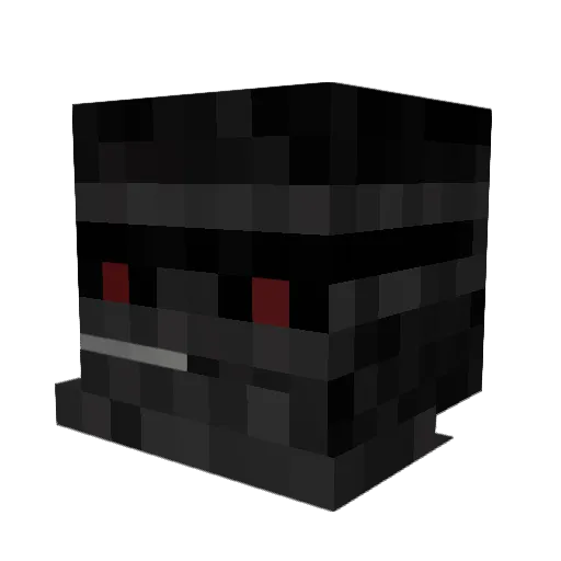 Asztel Minecraft avatar head, 3D render