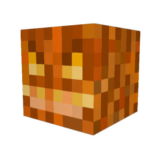 At0mc41 Minecraft avatar head, 3D render