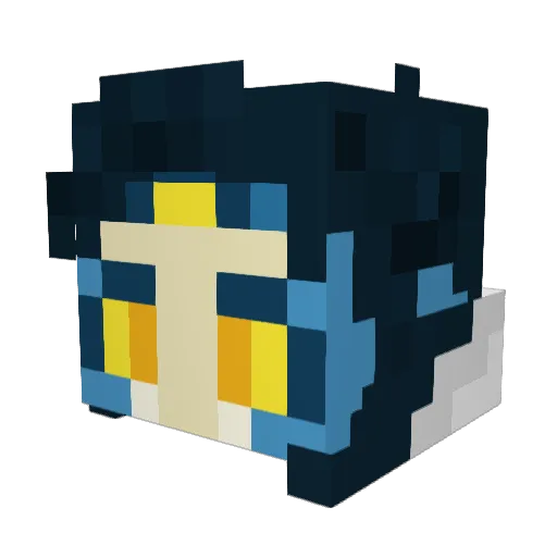 At0mic_Bun Minecraft avatar head, 3D render