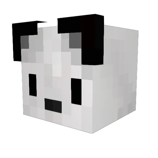 At0micazn Minecraft avatar head, 3D render