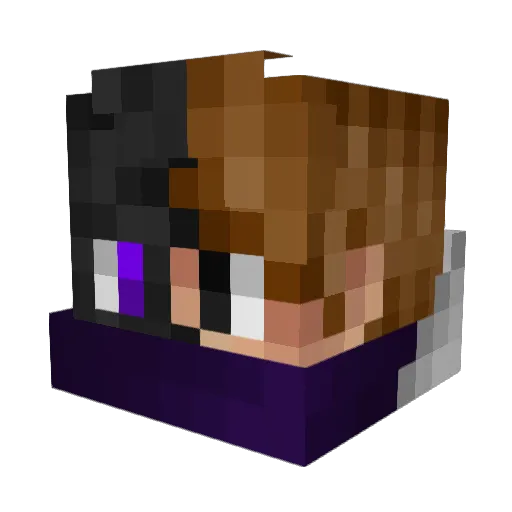 AtAhAn22 Minecraft avatar head, 3D render