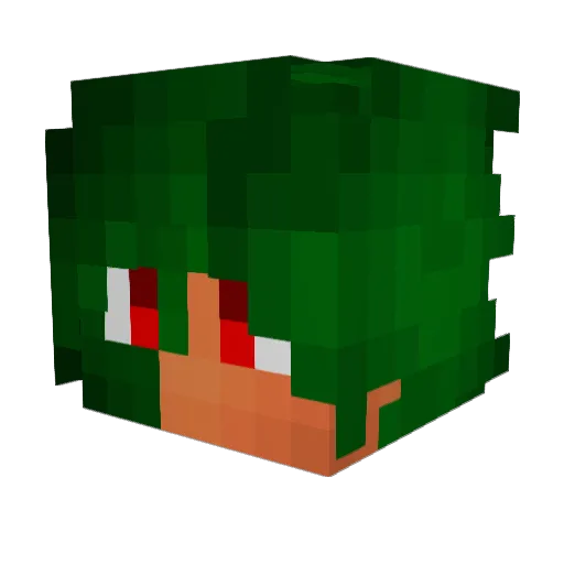 AtChoums_ Minecraft avatar head, 3D render