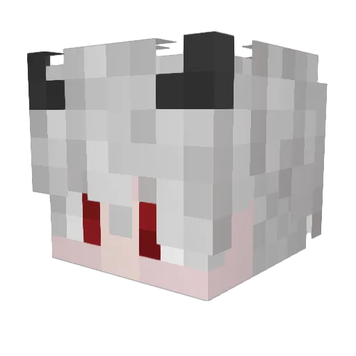 AtG_ Minecraft avatar head, 3D render