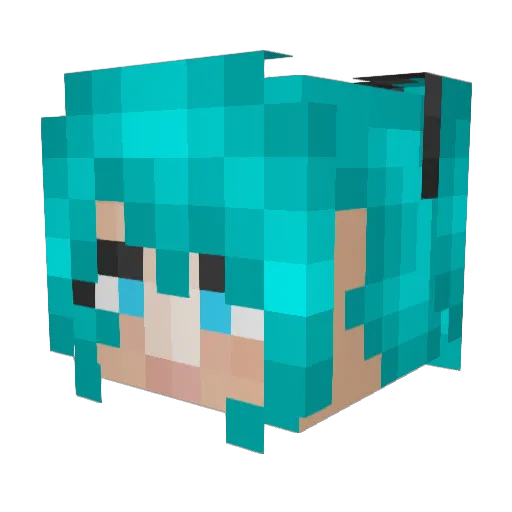 AtGodsMercy Minecraft avatar head, 3D render