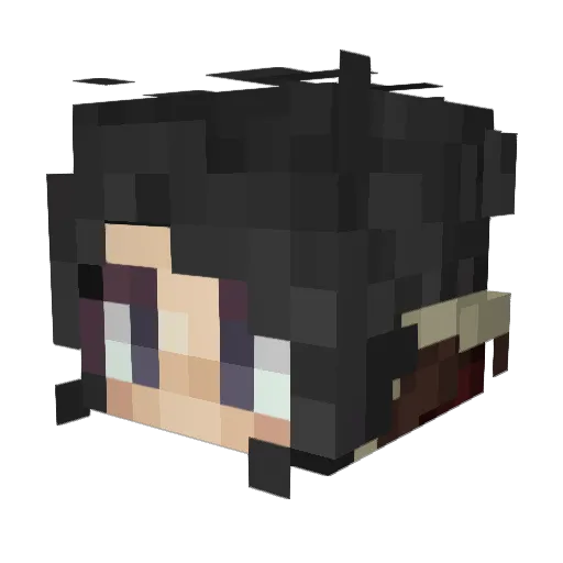 AtHisFinest Minecraft avatar head, 3D render