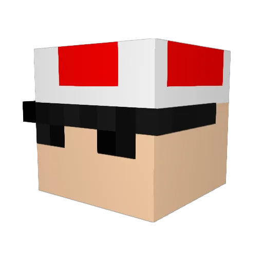 AtIantic Minecraft avatar head, 3D render