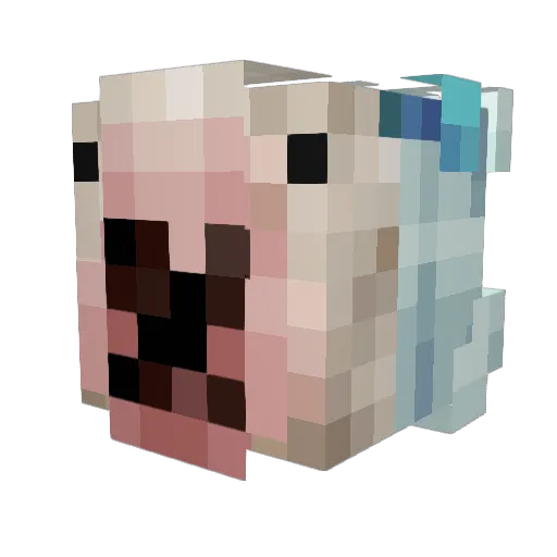 AtIas3301 Minecraft avatar head, 3D render
