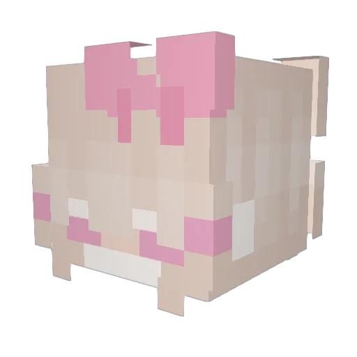 AtYahooDotComPC Minecraft avatar head, 3D render