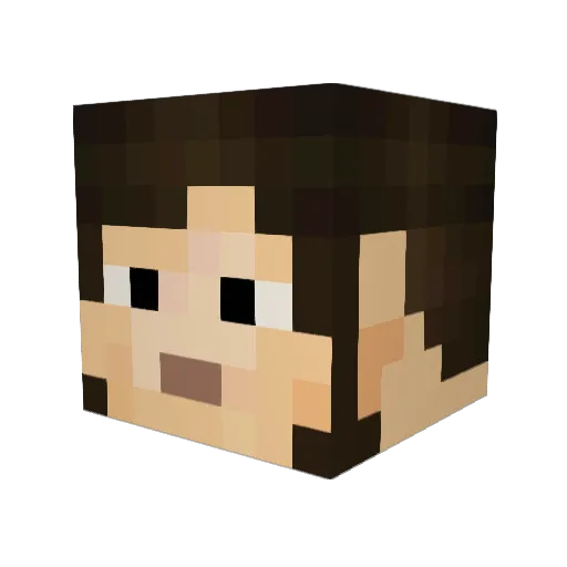 AtaF05 Minecraft avatar head, 3D render