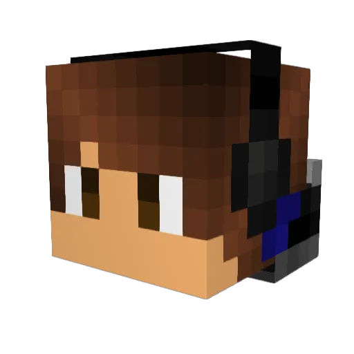 AtaMertGNC Minecraft avatar head, 3D render