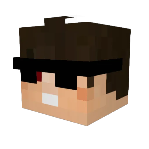 AtaberkPM Minecraft avatar head, 3D render