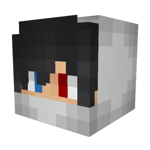 Atahank Minecraft avatar head, 3D render
