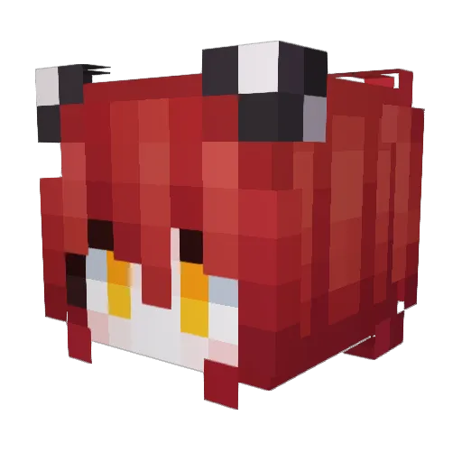 Atakalaler Minecraft avatar head, 3D render