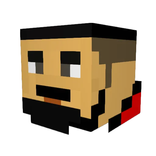 Atakan_01 Minecraft avatar head, 3D render
