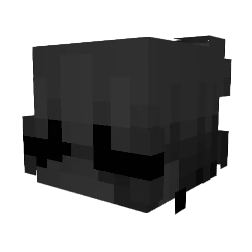 Atallico Minecraft avatar head, 3D render