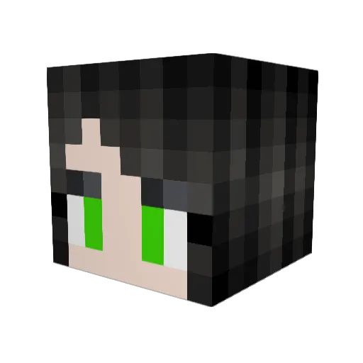 Atamisc Minecraft avatar head, 3D render