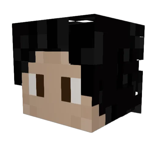 Atamolea Minecraft avatar head, 3D render