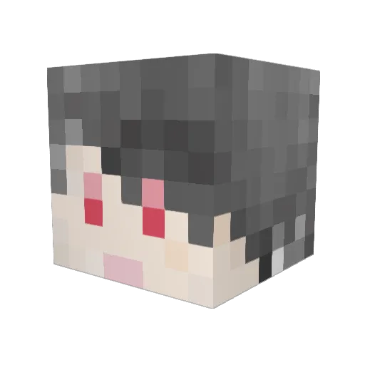 AtanIV Minecraft avatar head, 3D render