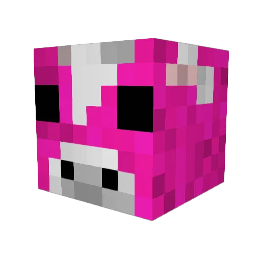 AtanasHD Minecraft avatar head, 3D render