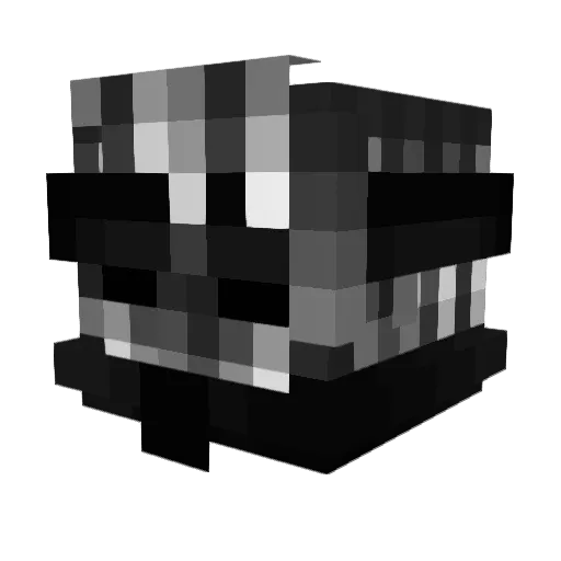 Ataoo Minecraft avatar head, 3D render