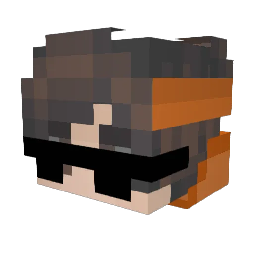 Atarax_star Minecraft avatar head, 3D render