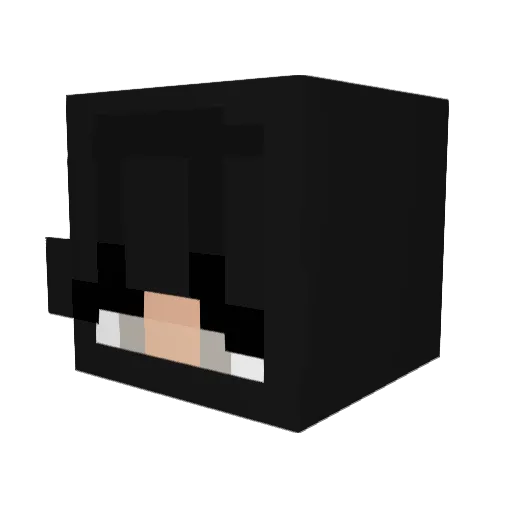 Ataraxy24 Minecraft avatar head, 3D render