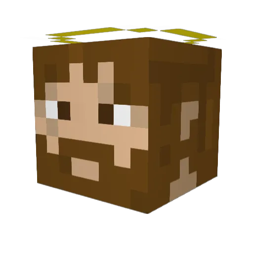 Atawy Minecraft avatar head, 3D render