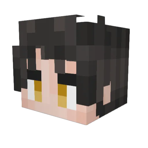 Atcm Minecraft avatar head, 3D render