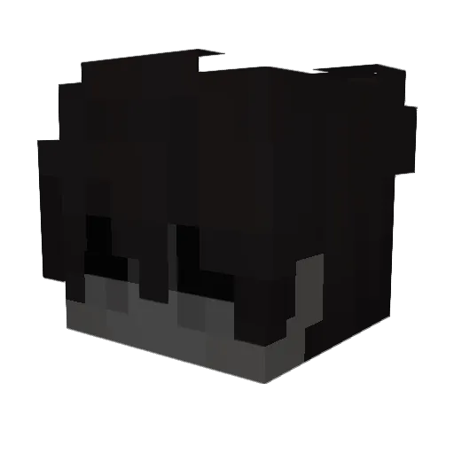 AteUp Minecraft avatar head, 3D render