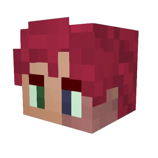 Ate_Caerus Minecraft avatar head, 3D render