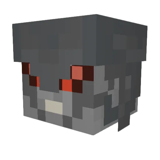 Ate_rocks Minecraft avatar head, 3D render