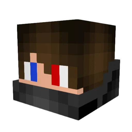 AteistZz Minecraft avatar head, 3D render