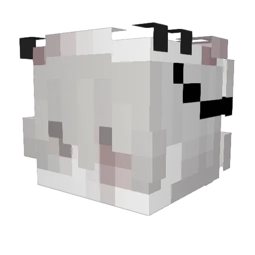 Atekzito Minecraft avatar head, 3D render