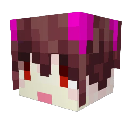 Atella_01 Minecraft avatar head, 3D render
