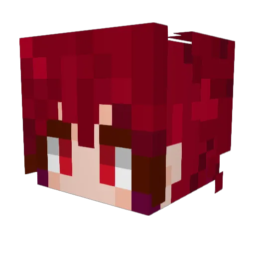 Ateotu Minecraft avatar head, 3D render