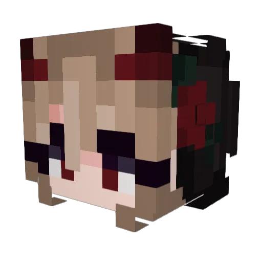 Aterin21 Minecraft avatar head, 3D render