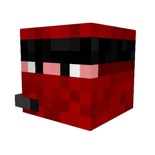 Atermis77 Minecraft avatar head, 3D render