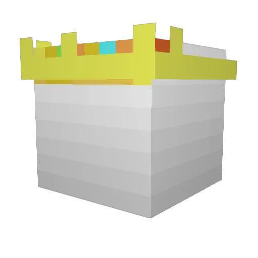 AternosIV Minecraft avatar head, 3D render