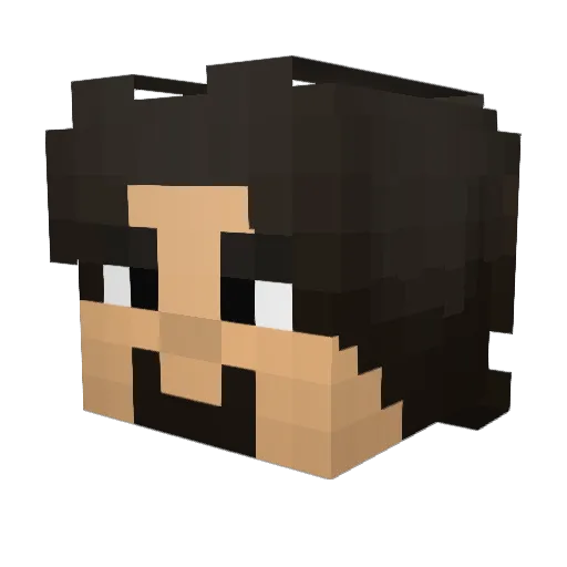 AtesOzgurs Minecraft avatar head, 3D render
