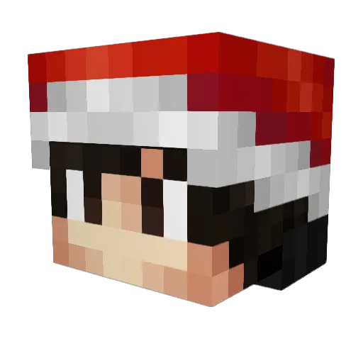 Atexhraje Minecraft avatar head, 3D render