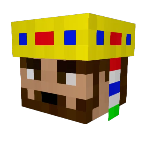 Ath5 Minecraft avatar head, 3D render
