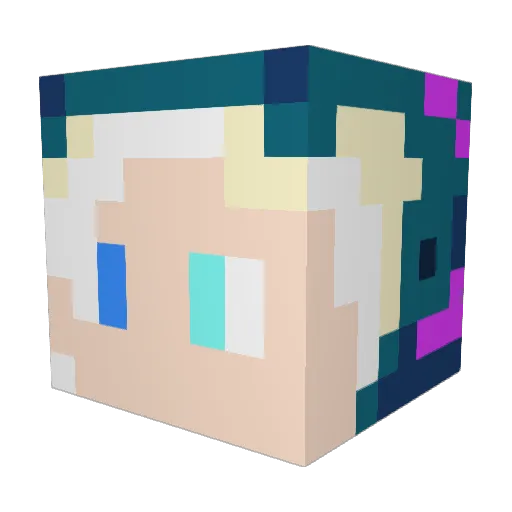 Athach Minecraft avatar head, 3D render