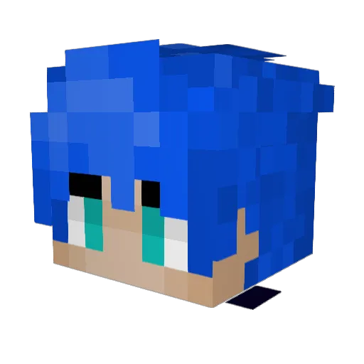 Athais Minecraft avatar head, 3D render