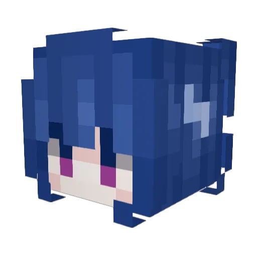 AthangkA Minecraft avatar head, 3D render