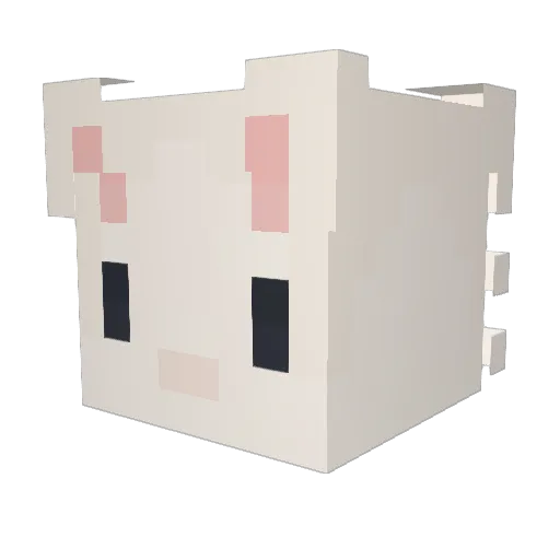 AthedM Minecraft avatar head, 3D render