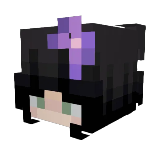 Athemyst Minecraft avatar head, 3D render