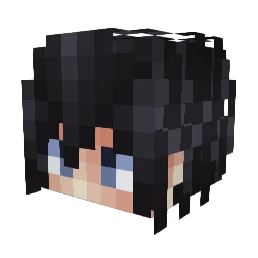 AthenMC Minecraft avatar head, 3D render
